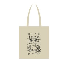 Екосумка для покупок "Сова" Сумка-шоппер 190CCT-3, 38 x 42 см (190г/м2)