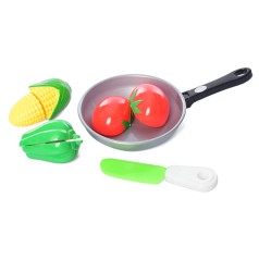 Ігровий набір Продукти на липучці 4013D-2 кукурудза, перець, помідор