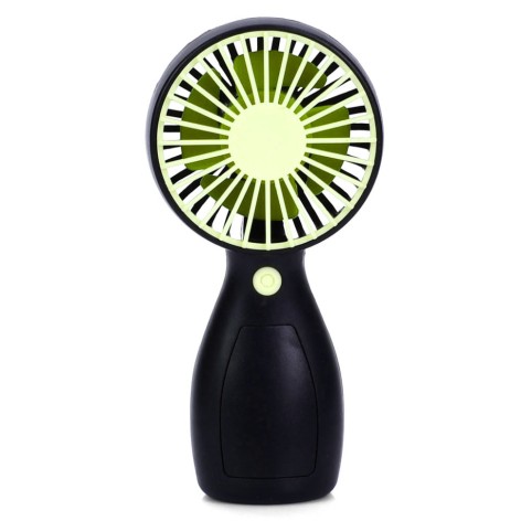 Портативний ручний вентилятор MK 5663-2(Green) 13 см, акумулятор, USB зарядне