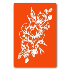 Трафарет для біо-тату Квіти fx101-24*34см, розмір 24х34 см