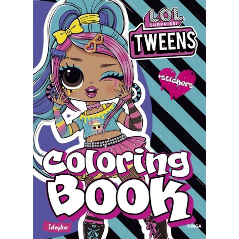 Детская книга-раскраска "Tweens Emma Emo" LCB8 со стикерами