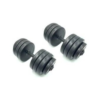 Гантелі складальні композитні в пластиковій оболонці Rock Pro 2 шт по 19 кг NE-PL-G-019-2