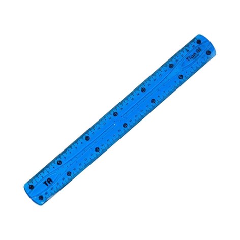 Линейка неломайка ESA-0031 мягкий пластик, 30 см Синий