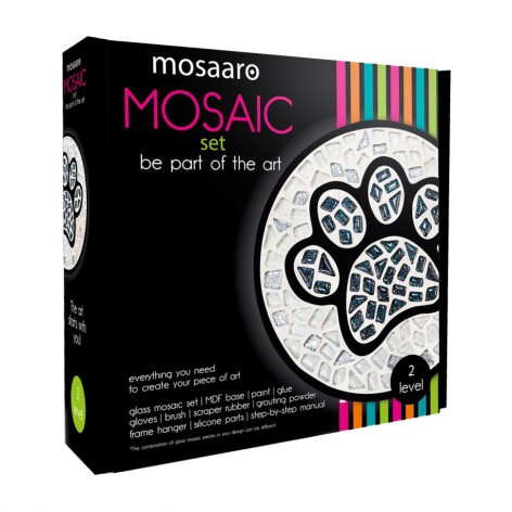 Набір для творчості скляна мозаїка "Чорна лапа" MA2031, 2 рівень