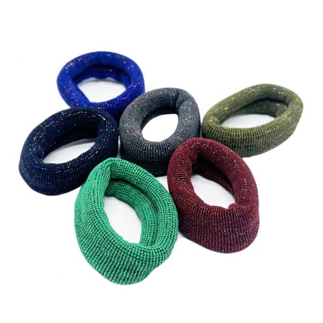 Набір резинок для волосся 0307-974-3 чорний, 6 штук в упаковці