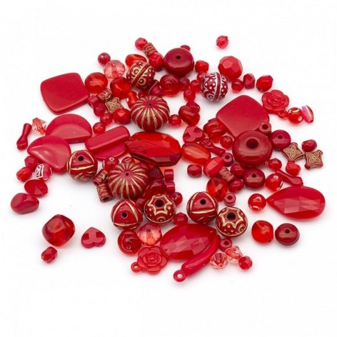 Декоративні намистинки для творчості Бомбей Dom Busin УТ100014229 в упаковці 86 шт