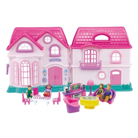 УЦІНКА! Дитячий ігровий Будиночок для ляльок Bambi 16428-UC постелі