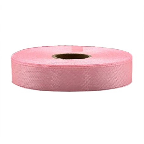 Атласна стрічка для рукоділля АБ-633, 1,2см x 23 м, Рожево-персиковий 