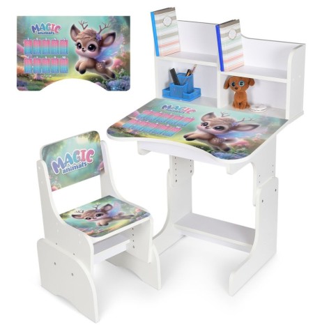 Дитяча парта N 2071-27-1 висота 3 положення, зі стільчиком