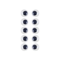 Пластикові очі для іграшок PE-012, 12 мм, 10 штук в упаковці