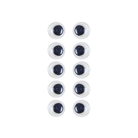 Пластикові очі для іграшок PE-012, 12 мм, 10 штук в упаковці
