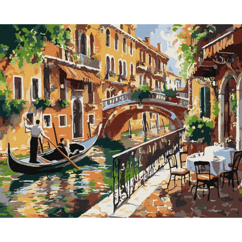 Картина за номерами "Венеційський спокій" Ідейка KHO3661 40х50 см                                       