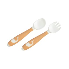 Детский набор для кормления 6120 (вилочка и ложечка с гибкой ручкой)                                         