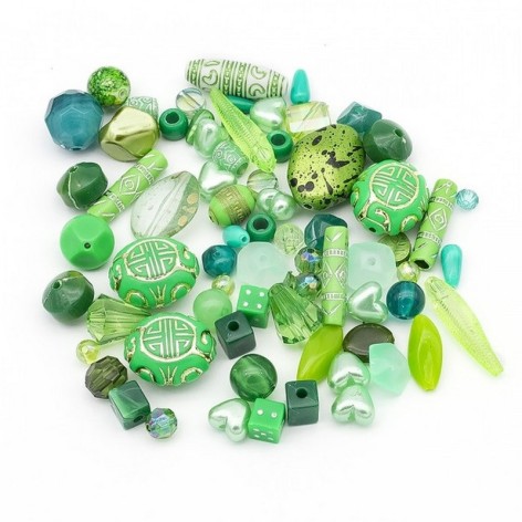 Декоративні намистинки для творчості Бомбей Dom Busin УТ100014221 в упаковці 110 шт