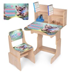 Дитяча парта N 2071-27-3 висота 3 положення, зі стільчиком