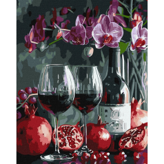 Картина за номерами "Цвітіння орхідей" Ідейка KHO5700 40х50 см                                            