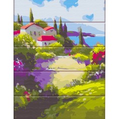 Картина по номерам по дереву 