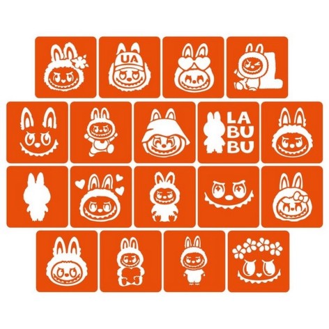 Набір трафаретів для біо-тату 