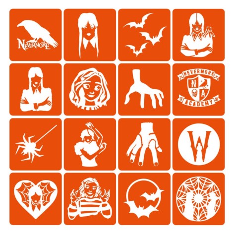 Набір трафаретів для біо-тату 