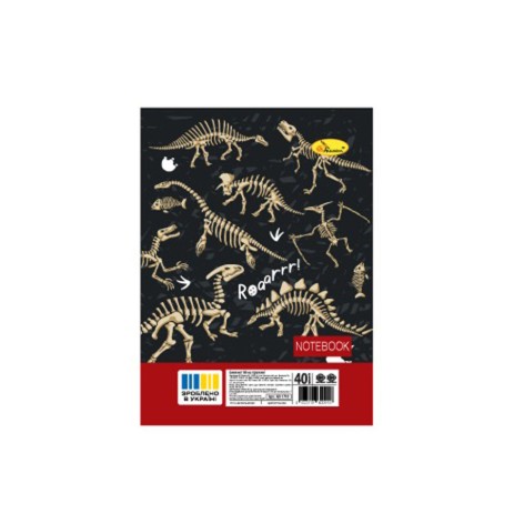 Блокнот А6 АП-1710-10, 40 аркушів, пружина збоку