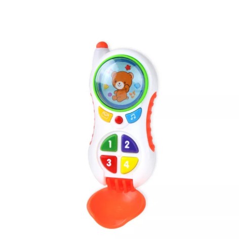 Музыкальный развивающий телефон  CY1013-4  Оранжевый 