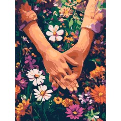 Картина за номерами "Тримай мене міцно" ©art_selena_ua KHO8618, 30х40 см  