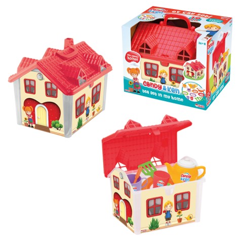 *Чайний набір з будиночком 19 предметів 