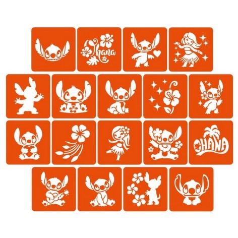 Набір трафаретів для біо-тату 