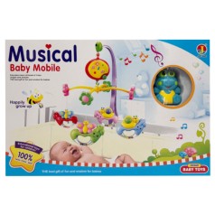 Дитячий мобіль на ліжечко "Жабеня" 6518B, музика