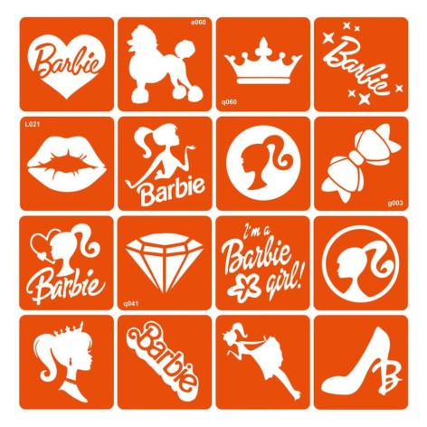 Набор трафаретов для био-тату 