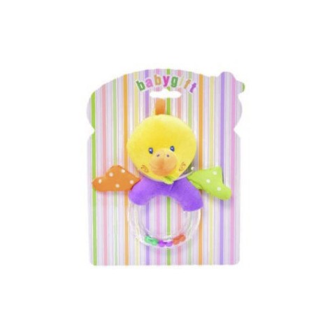 Погремушка мягкая  Bambi C20561 Животные Утка