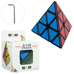 УЦІНКА! Головоломка пірамідка Pyraminx black 394-12-UC