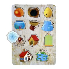 Дерев'яний пазл-вкладиш 