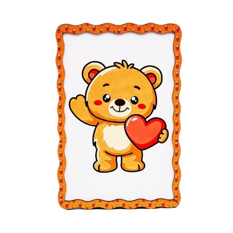 Дитячий набір для розпису по дереву "Ведмедик" Puz-22982 формат А5