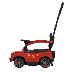 Дитяча каталка-толокар M 5795AL-3 червоний, з батьківською ручкою