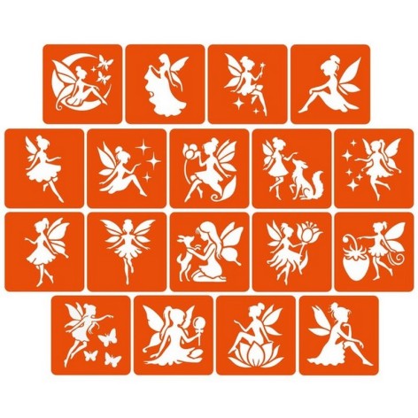 Набір трафаретів для біо-тату 