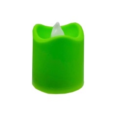 Декоративна свічка LED з полум'ям 12-67, 4 см Зелений