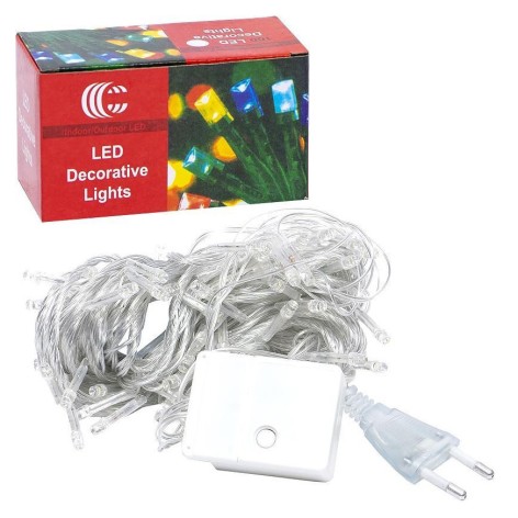 Гирлянда электрическая LED D-11 холодный белый 100(80L) 9 метров