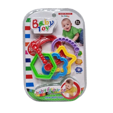 Погремушка детская 536-007, 5 видов Фигуры
