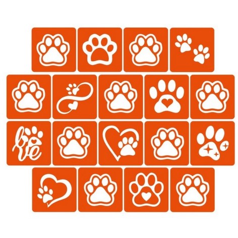 Набір трафаретів для біо-тату 