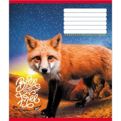 Зошит учнівський "Тварини" 018-530247K-2 в клітинку, 18 аркушів