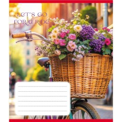Зошит загальний "Велосипед" 096-630091K-2 в клітинку, 96 аркушів