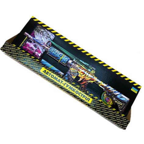 Собранная модель резинкострел АВТОМАТ 