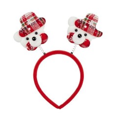 Обідок новорічний "Ведмідь" 2505-SP-4 розмір 22,5 см