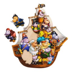 Дерев'яний пазл-вкладиш 