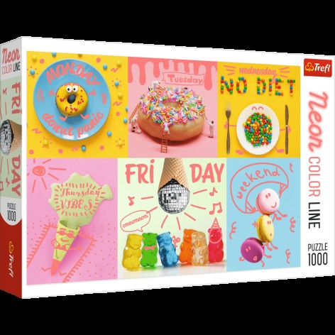 Головоломки - (1000 Элм.) - Неоновые рисунки 