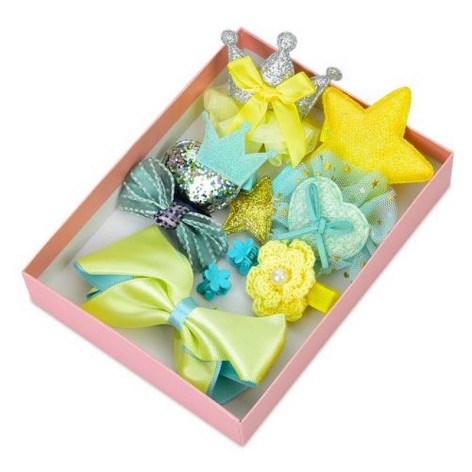 Набір аксесуарів для волосся YG0058(Yellow) 10 шпильок в комплекті