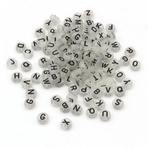 Декоративні намистинки для творчості Літери Dom Busin УТ100024898 в упаковці 170 шт