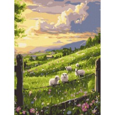 Картина за номерами "Весняна галявина" BS54293, 40х50 см