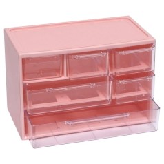 Органайзер настільний WXS-4 на 6 відділень Pink